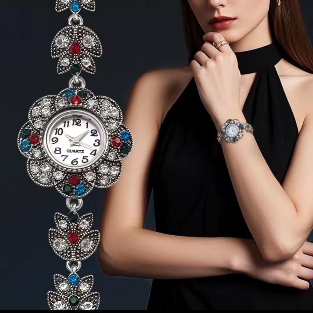 Vintage  Alloy Strap Bracelet Watch